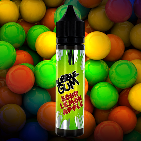 BUBBLE GUM SOUR LEMON APPLE 0MG 70/30 50ML