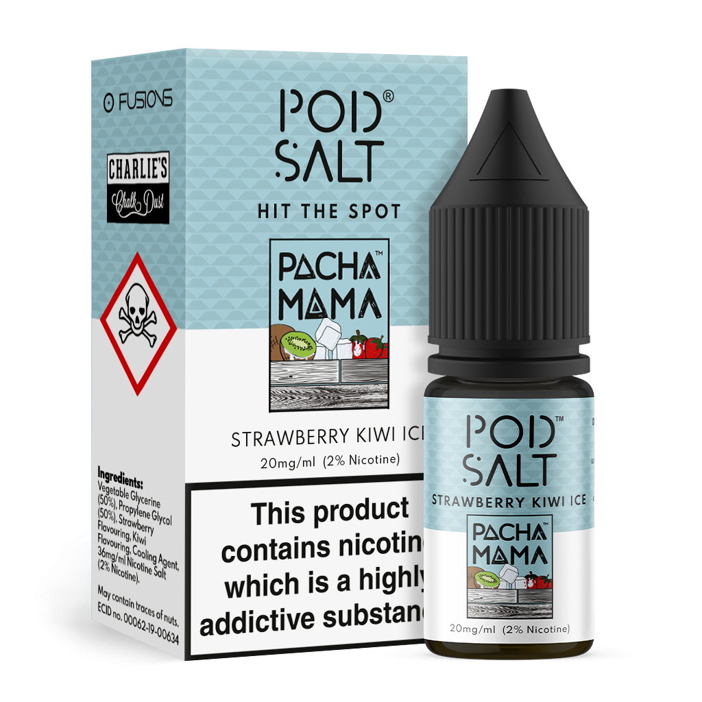 POD SALT FUSIONS STRAWBERRY &amp; KIWI ICE 10ML 20MG