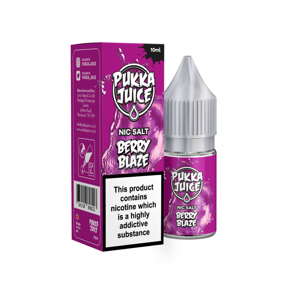 PUKKA SALTS BERRY BLAZE 50/50 10ML 20MG