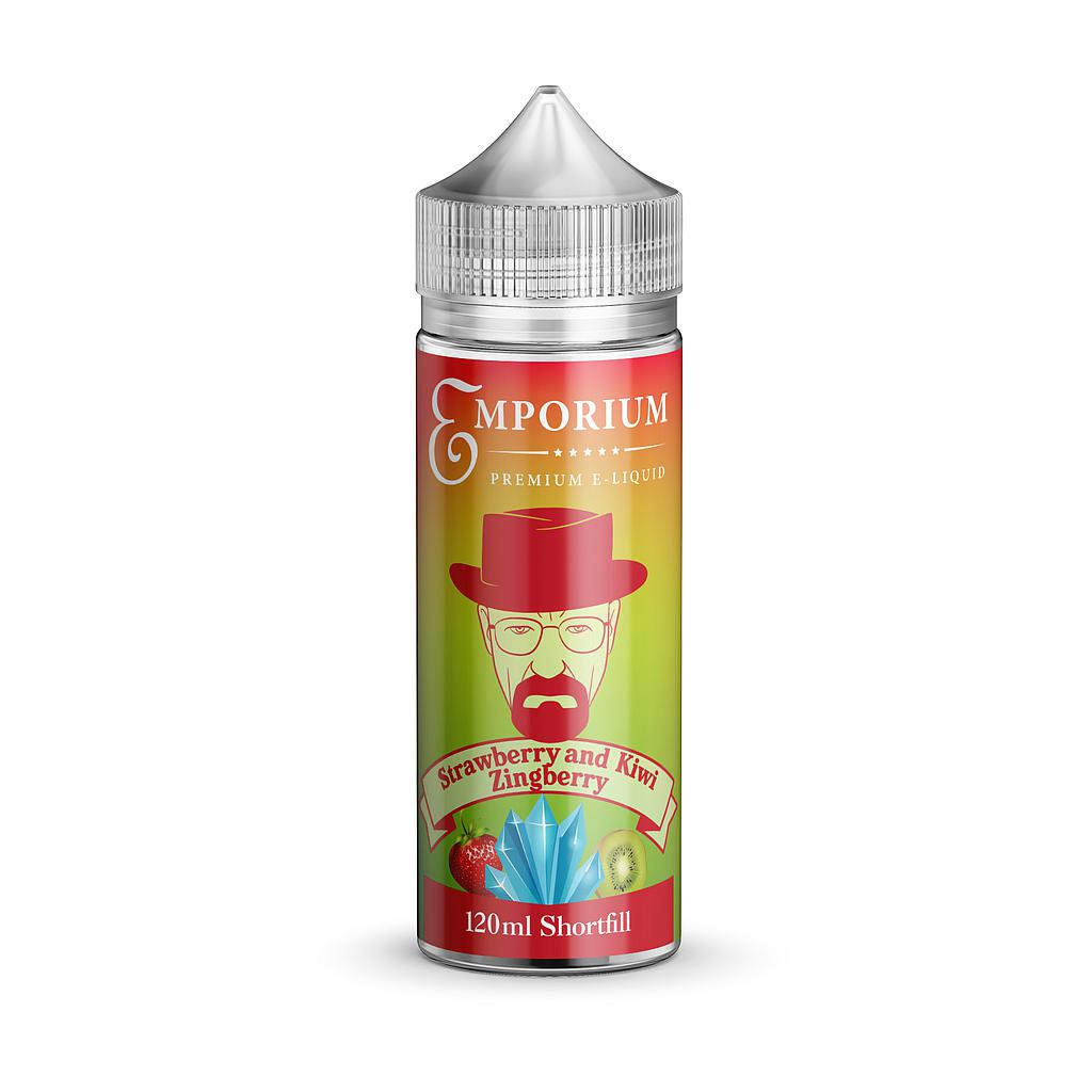 EMPORIUM STRAWBERRY AND KIWI ZINGBERRY 60/40 0MG 120ML SHORTFILL