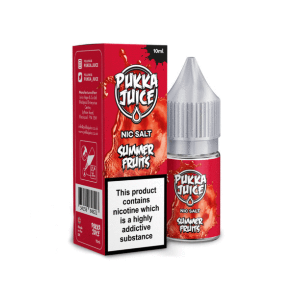 PUKKA SALTS SUMMER FRUITS 10ML 10MG 